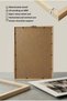 1 VINTAGE FOREST-THEMED ART PRINT WITH A PENCIL SKETCH IN A NATURAL WOOD FRAME - 5