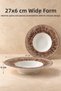 Utarit Single Porcelain Pasta Plate, Risotto and Salad Serving Plate, 27 Cm. - 3