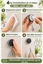 65 cm Reel-Type Towel and Item Holder with Adhesive, Retractable Wall Mount. - 2