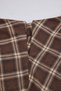 Brown Skirted Lace Flannel Plaid Midi Skirt Twoaw27Et00176 - 3