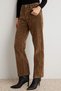Camel Süet Görünümlü Normal Bel Straight Jeans TWOAW27JE00290 - 3