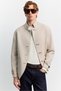 Men's Brown Wool Blend Double-Sided Soft Knit Cashmere Coat A62Y6104 - 6