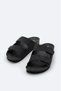 Men's Black Double-Strapped Lightweight Comfortable Sole Sandals Slippers A61Y8301 - 2
