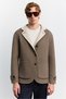Men's Brown Wool Blend Double-Sided Soft Knit Cashmere Coat A62Y6104 - 7