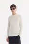 Men's Ecru Crew Neck Easy-Ironing Wrinkle-Resistant Regular Fit Sweater A61Y5002