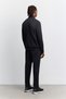 Men’s Black Mock Neck Zipper-Front Panel Mesh-Pocket Detail Technical Regular-Fit Sweatshirt A62Y - 5