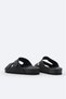 Men's Black Double-Strapped Lightweight Comfortable Sole Sandals Slippers A61Y8301 - 5