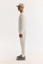 Men's Ecru Crew Neck Cotton Bi-Stretch Regular Fit Sweatshirt A52Y1272 - 3