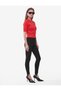 Regular Fit Zippered Turn-Down Collar Short Sleeve Knit Cardigan - 3
