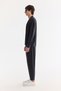 Men's Black Apaj Collar Breathable Soft Touch Regular Fit Shirt A61Y2062 - 4