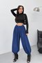 Women's Shalwar Trousers with Adjustable Cuffs and Elasticated Laces, Loose-Fit Comfortable Pants - 2