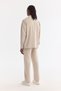 Men's Beige Apaj Collar Modal Blend Soft Touch Oversize Fit Shirt A61Y2092 - 5