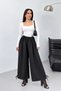 Women's Shalwar Trousers with Adjustable Cuffs and Elasticated Laces, Loose-Fit Comfortable Pants - 3