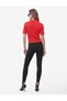 Regular Fit Zippered Turn-Down Collar Short Sleeve Knit Cardigan - 5