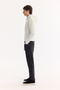 Men's Black Classic Waist Cotton Distressed Washed Madrid Comfort Slim Fit Jean Pants A52Y3518 - 4