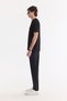Men's Black Crew Neck Printed Bi-Stretch Interlock Regular Fit T-Shirt A61Y1056 - 3