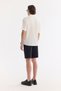 Men's White Apaj Collar Viscose Blended Short Sleeve Comfort Fit Shirt A61Y2061 - 4