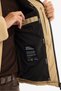 Men's Beige Stand Collar Water Repellent Windproof Fiber Puffer Plush Comfort Fit Coat A42Y6017 - 7