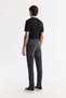 Men's Anthracite Classic Waist Cotton Stone Washed Berlin Slim Fit Jean Trousers A51Y3513 - 5
