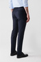 Men's Navy Blue Swallow Collar Slit Wool Blend Comfort Slim Fit Suit B007701 - 8