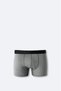 Men's Anthracite Basic Cotton Breathable Bi-Stretch Single Regular Fit Boxer B009510