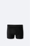 Men's Black Basic Cotton Breathable Bi-Stretch Single Regular Fit Boxer B009510