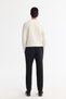 Men's Black Side Elastic Bi-Stretch Easy-Iron Chino Slim Fit Trousers B003037 - 3