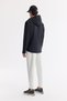 Men's Black Hooded Water Repellent Windproof Seasonal Comfort Fit Coat A51Y6053 - 4