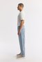 Men's Light Blue Classic Waist 100% Cotton Vintage Washed Tokyo Straight Fit Jean Trousers A51Y3546 - 4