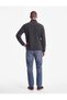Long Sleeve Fleece Sweatshirt with Stitching Detail and Half Zipper - 4
