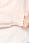 Women V Neck Long Sleeve Solid Blouse, Light Peach - 5