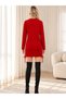 Missrelda Women's Knit Mini Dress with Side Ties - 3