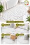 Bathroom Shower and Bathtub Non-Slip Mat with Suction Cups, 34x68 cm, White, M-130 - 3