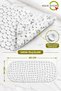 Bathroom Shower and Bathtub Non-Slip Mat with Suction Cups, 34x68 cm, White, M-130 - 2