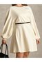 Rochie scurta, Crem - 3