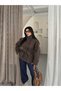 MOCK NECK CASHMERE METLON COAT - 5