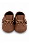 Baby Tuğra Handmade Lace-up Moccasin Booties Baby Shoes - Brown