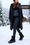 Alaska Women's Black Suede Fur-Lined Winter Lace-Up Boot with Thick Soles and Velcro Closure - 4
