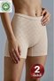 10-Piece Women's Colorful 100% Cotton High Waist Heart Pointelle Panties Set - 3