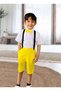 Digital Printing Yellow Dress Shirt Shorts Set (Single Set Is Sale Price) - Erke - 3
