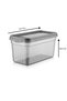 4 Liter Mega Size - 2-Piece Lockable Rectangular Flour Pulses Container and Detergent Holder Storage Box - Anthracite - 5
