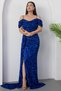 Sweetheart Neckline Front Gathered Sequin Dress 41066 - 7