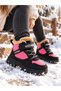 Fur-Lined Winter Boots with Non-Slip Soles - 3