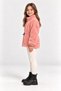 Girls' Plush Cardigan with Zipper, Pink, Brown, Cream, Black, AK4179 - 3