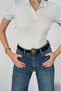 Antique Buckle Suede Belt Trouser Belt Dress Belt Shirt Belt Coat Belt - 2