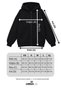 White Hooded Oversize Zippered Sweatshirt - 4