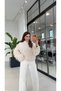 Fringed Tassel Knitted Sweater Cream - 2