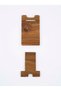 2-Pack Wooden Phone Holder and Tablet Stand, Desktop Wooden Mount, Home and Office Wooden Phone Stand, Portable and Foldable - 5
