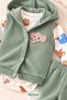 Baby Boy Set 3-Piece Set with Hooded Vest Seasonal Baby Set 3 6 9 12 - 4