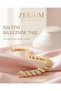 Women's Bracelet, Gold-Toned, with Rows of Zircon Stones, Elegant Design, Premium Series - 4